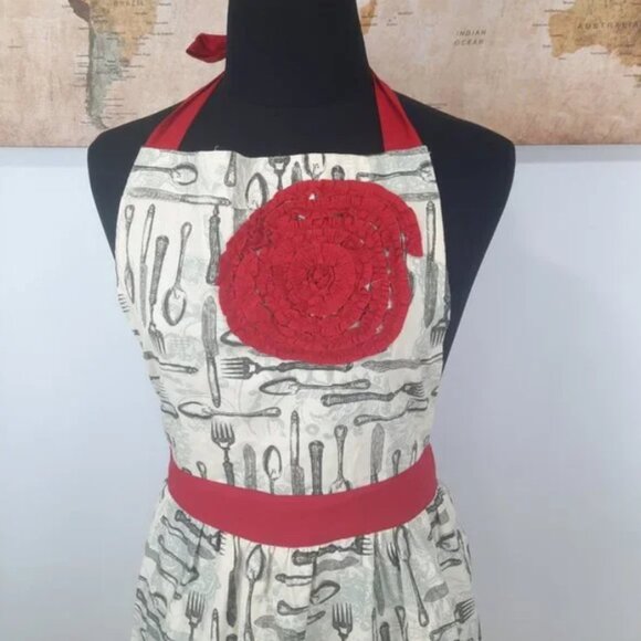 Retro inspired country chic apron - Simply Envogue brand - Picture 3 of 11